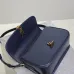 SAINT LAURENT Solferino Small Shoulder Bag – Black Croc-Embossed Patent Leather with Gold YSL Cassandre Closure  #A58759