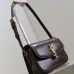 SAINT LAURENT Solferino Small Shoulder Bag – Deep Burgundy Box Leather with Iconic YSL Cassandre Closure  #A58758