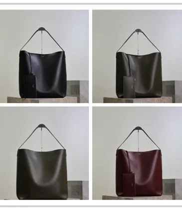 Saint Laurent Bold Hobo Tote (819623) - South African Leather, Detachable Pouch, 37×42×16cm #A59993