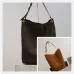 Saint Laurent Niki Suede Bucket Bag (844346) - CASSANDRE Stitching, Soft Silhouette, 33×16×40cm #A59990