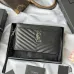 YSL Caviar Leather Zip Clutch Pouch 423297 W23xH13cm #A67164