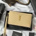 YSL Caviar Leather Zip Clutch Pouch 423297 W23xH13cm #A67164