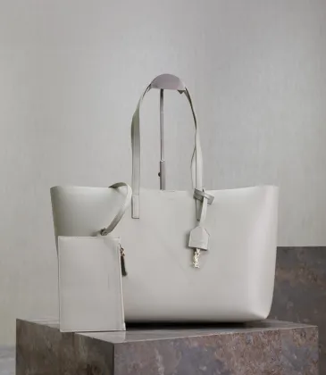 Saint Laurent Smooth Leather Tote With Matching Pouch For Timeless Elegance size:38×28×13cm #A53698