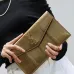 YSL Uptown Gold Snakeskin Clutch, 27 x 16 x 2 cm #A63202