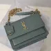 YSL Uptown Gold Snakeskin Clutch, 27 x 16 x 2 cm #A63203