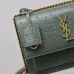 YSL Uptown Gold Snakeskin Clutch, 27 x 16 x 2 cm #A63203