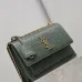 YSL Uptown Gold Snakeskin Clutch, 27 x 16 x 2 cm #A63203