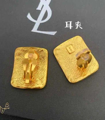 Saint Laurent Matte Gold Square Cassandre Logo Stud Earrings Designer Women Jewelry #A65953 Saint Laurent Matte Gold Square Cassandre Logo Stud Earrings Designer Women Jewelry #A65953