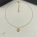 Saint Laurent Solid Heart Pendant Gold Thin Chain Choker Necklace Women Designer Jewelry #A65952