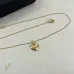 Saint Laurent Solid Heart Pendant Gold Thin Chain Choker Necklace Women Designer Jewelry #A65952