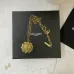 Saint Laurent Vintage Coin Pendant Necklace Anchor &amp; Portrait Medallion Gold Silver Designer Jewelry #A65950