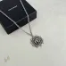 Saint Laurent Vintage Coin Pendant Necklace Anchor &amp; Portrait Medallion Gold Silver Designer Jewelry #A65950