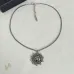 Saint Laurent Vintage Coin Pendant Necklace Anchor &amp; Portrait Medallion Gold Silver Designer Jewelry #A65950