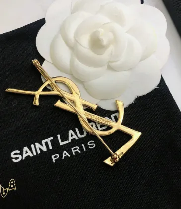 Saint Laurent YSL Logo Monogram Designer Brooch Pin #A65947 Saint Laurent YSL Logo Monogram Designer Brooch Pin #A65947