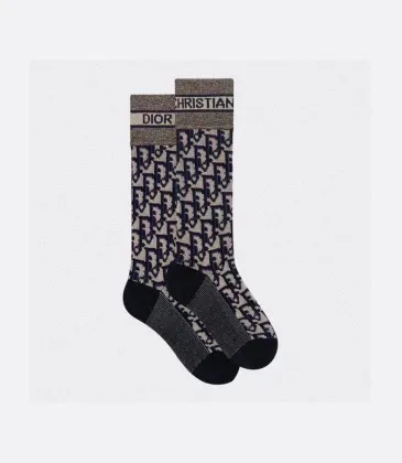 D-ior Monogram Jacquard Calf Socks #A59248 D-ior Monogram Jacquard Calf Socks #A59248