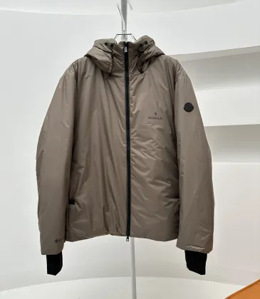 Moncler New High - Quality Beige Hooded Down Jacket #A54556 Moncler New High - Quality Beige Hooded Down Jacket #A54556