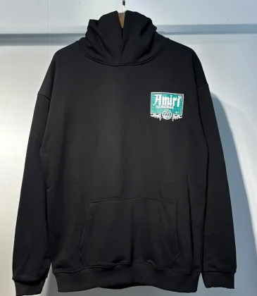 AMIRI Black Hoodie With Retro Lounge Graphic And Hollywood CA Details #A54288 AMIRI Black Hoodie With Retro Lounge Graphic And Hollywood CA Details #A54288