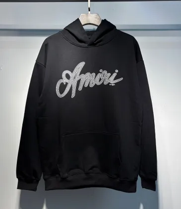 AMIRI Black Hoodie With Signature Script Logo For Timeless Streetwear Style #A54290 AMIRI Black Hoodie With Signature Script Logo For Timeless Streetwear Style #A54290