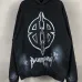 Balenciaga Metal BB cotton fleece hoodie in black #A58182