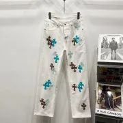 Chrome Hearts Jeans for Men White #A53720