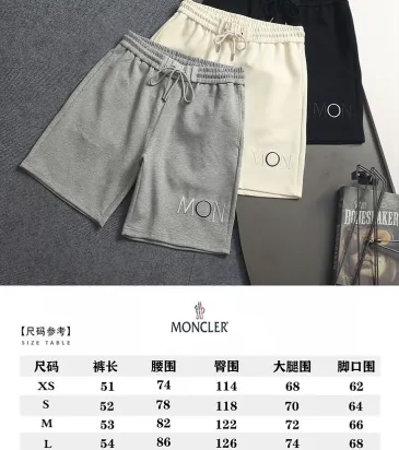Moncler pants for Moncler  short pants  for men #A66123