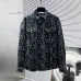 D-ior shirts for D-ior Long-Sleeved Shirts for men Black/Blue #A53761