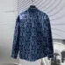 D-ior shirts for D-ior Long-Sleeved Shirts for men Black/Blue #A53761
