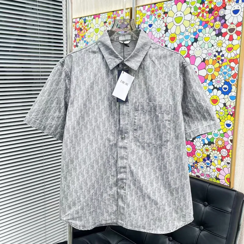 D-ior shirts for D-ior Short-sleeved shirts for men #A53176