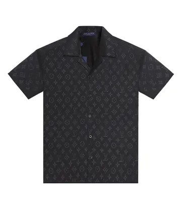  Short sleeve shirts for men Black/White #A50047