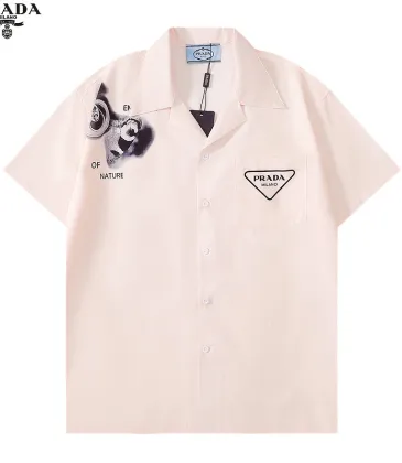 Prada Shirts for Prada Short-Sleeved Shirts For Men #999933117 Prada Shirts for Prada Short-Sleeved Shirts For Men #999933117