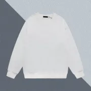 Classic Black/White Prada Triangle Logo Crew Neck Sweatshirt for Timeless Fashion Looks #A54271 Classic Black/White Prada Triangle Logo Crew Neck Sweatshirt for Timeless Fashion Looks #A54271