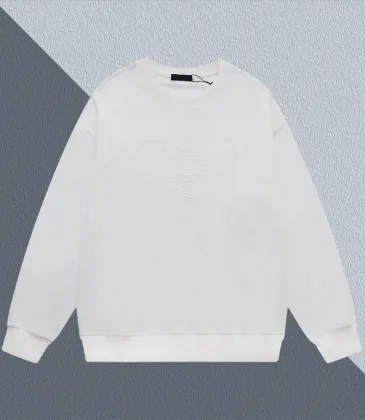 Classic Black/White Prada Triangle Logo Crew Neck Sweatshirt for Timeless Fashion Looks #A54271 Classic Black/White Prada Triangle Logo Crew Neck Sweatshirt for Timeless Fashion Looks #A54271