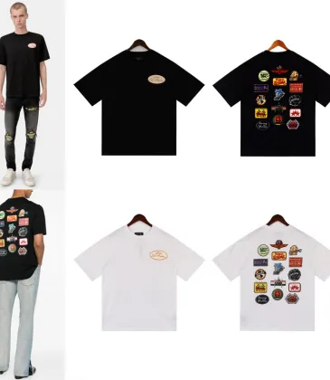 AMIRI STATION PATCH TEE T-shirt for men White/Black #A53414 AMIRI STATION PATCH TEE T-shirt for men White/Black #A53414