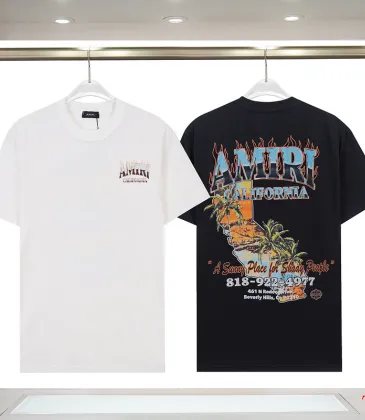 Amiri T-shirt with print Sunny Place 260g Black/White #A53781 Amiri T-shirt with print Sunny Place 260g Black/White #A53781