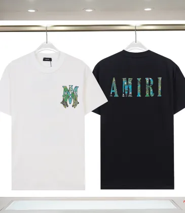 Amiri Watercolor Short-Sleeve Logo Tee In Black/White #A53782 Amiri Watercolor Short-Sleeve Logo Tee In Black/White #A53782