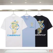Casablanca T-Shirts 260g Black/White/Blue #A53062