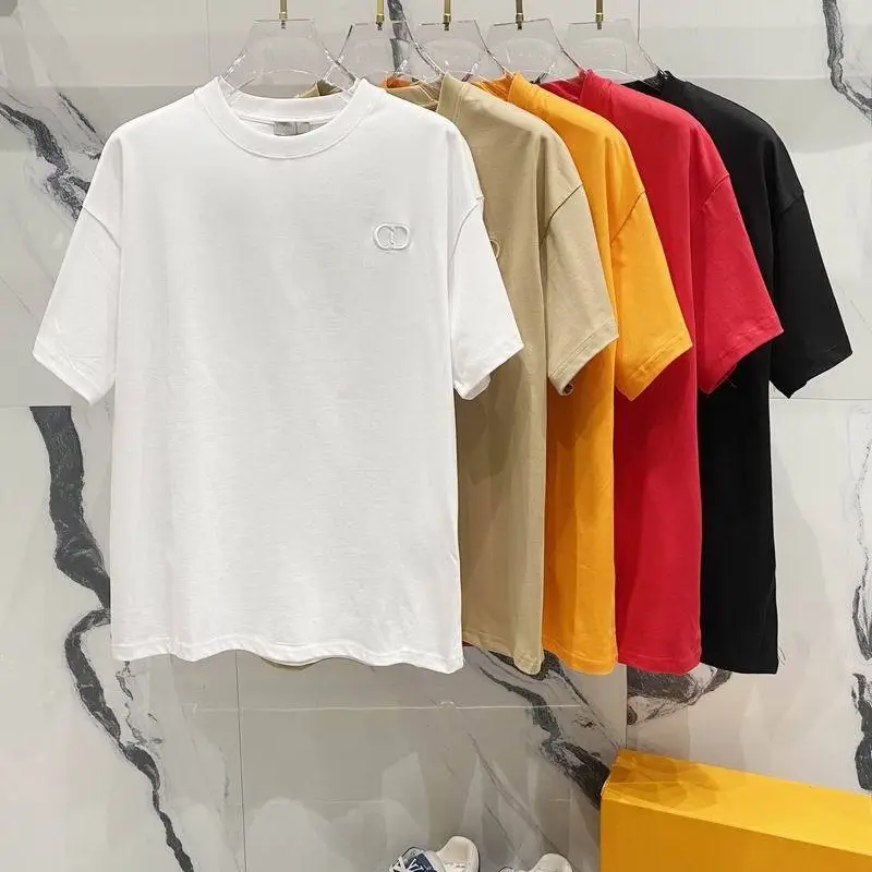 D-ior T-shirts for men Solid Color Black/White/Red/Yellow #A47022