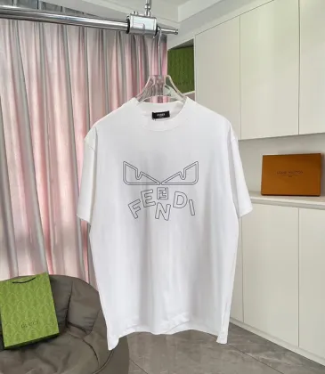 Fendi - Logo-Print Cotton-Jersey T-Shirt Black/White/pink #A53421