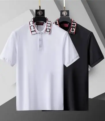  T-shirts for  Polo Shirts collar logo Black/White #A46549