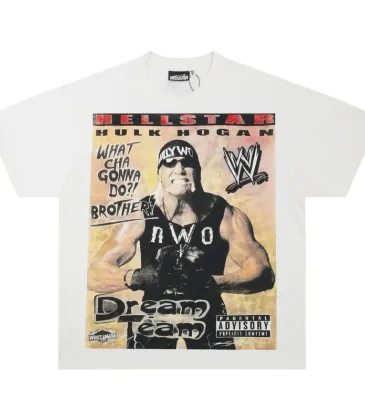 Hellstar x Hulk Hogan Graphic T-shirts Retro Wrestlingamp; Streetwear Collide #A54228