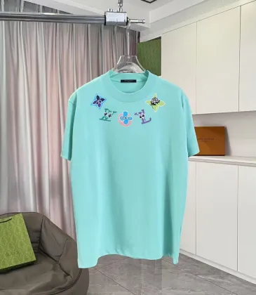 Eye catching T Shirt With Colorful Brand Motifs For Fashion Fans Black/White/Purple/Light Blue #A54350 Eye catching T Shirt With Colorful Brand Motifs For Fashion Fans Black/White/Purple/Light Blue #A54350