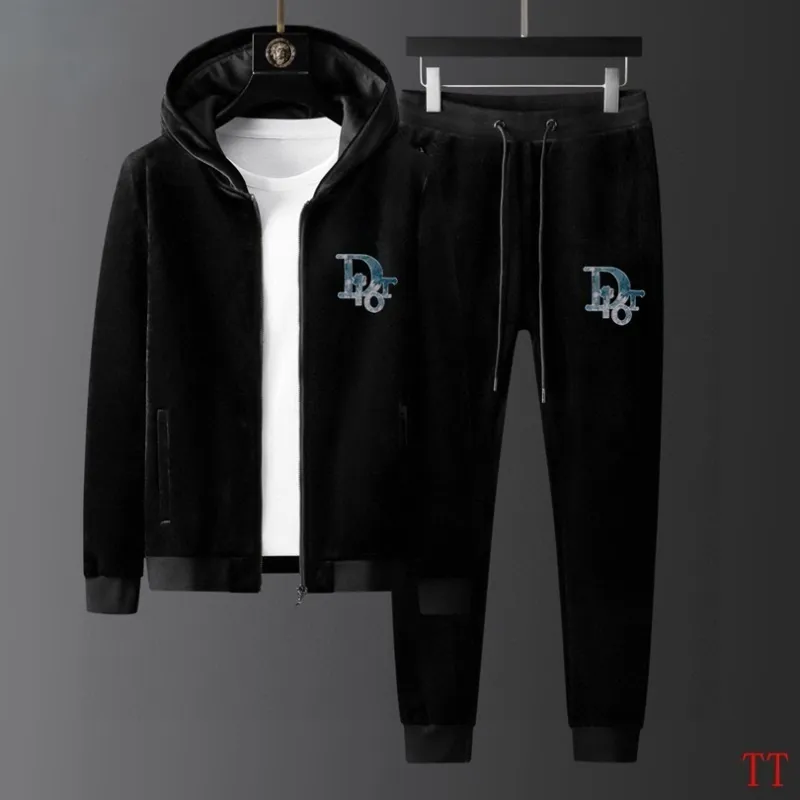 D-ior tracksuits for D-ior Short Tracksuits for men Fleece-lined and thickened #A58009