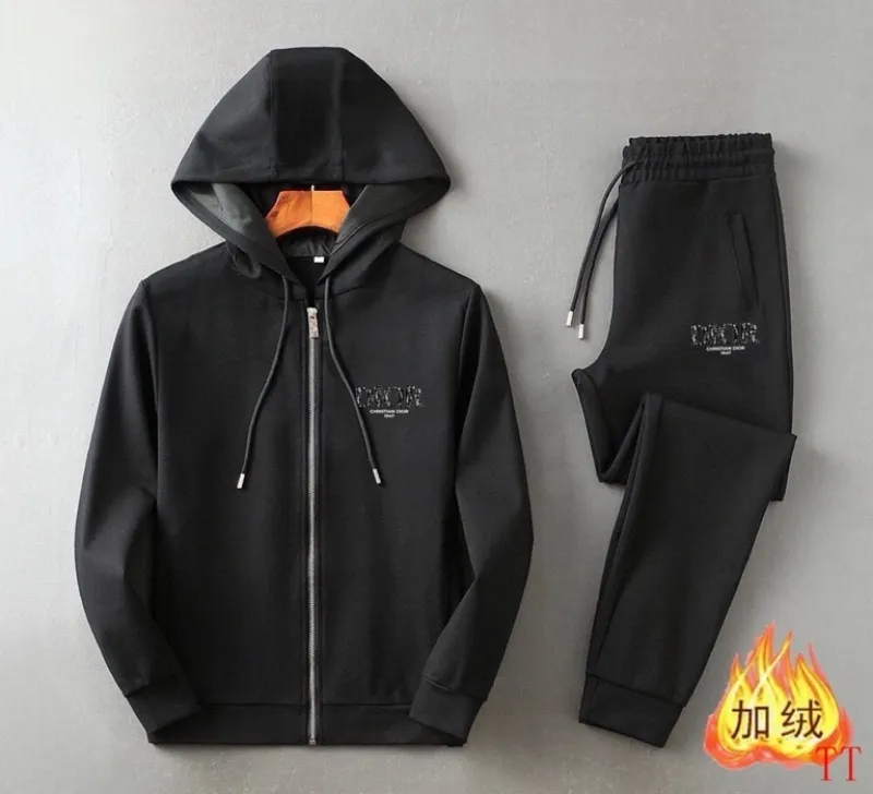 D-ior tracksuits for D-ior Short Tracksuits for men Fleece-lined and thickened #A58022