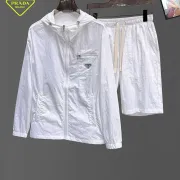 Prada Tracksuits for Prada Short Tracksuits for men Sun protection #A63340