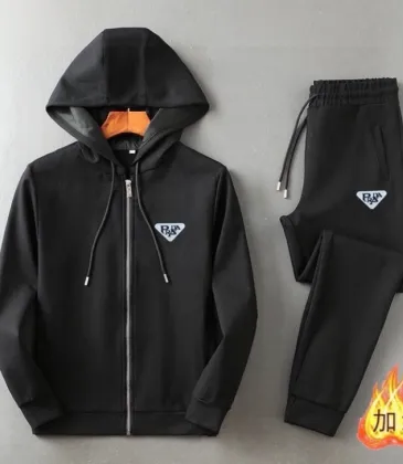 Prada Tracksuits for men Fleece-lined and thickened #A58016 Prada Tracksuits for men Fleece-lined and thickened #A58016