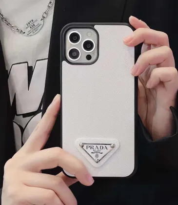 Elegant White Prada Phone Case With Signature Logo For Sophisticated Tech Accessorizing #A24460 Elegant White Prada Phone Case With Signature Logo For Sophisticated Tech Accessorizing #A24460