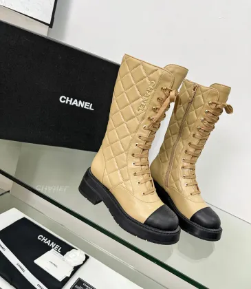 Chanel shoes for Women Chanel Boots CC High Boots Calfskin #A54030 Chanel shoes for Women Chanel Boots CC High Boots Calfskin #A54030
