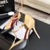 Chanel Two Tone Double C Pointed Toe Slingback Stiletto Pumps #A66679