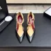 Chanel Two Tone Double C Pointed Toe Slingback Stiletto Pumps #A66679
