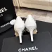 Chanel Two Tone Double C Pointed Toe Slingback Stiletto Pumps #A66680